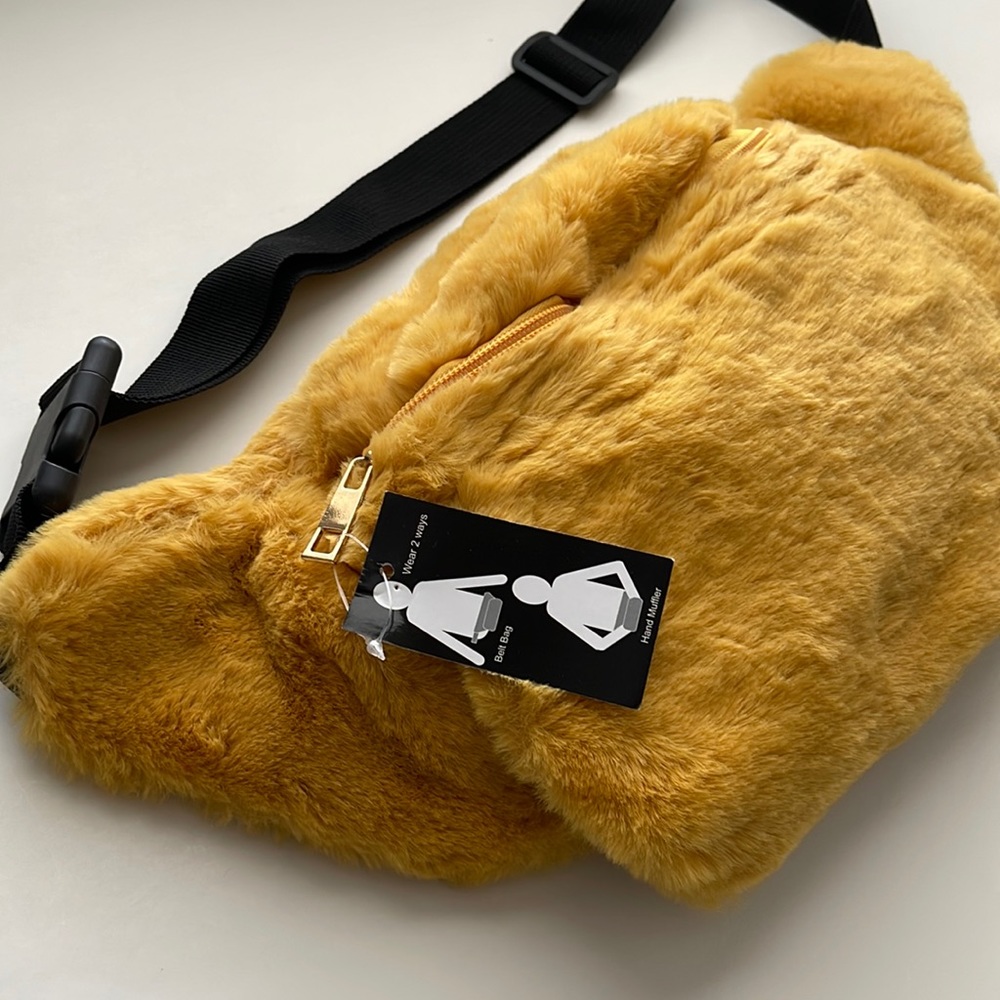 Faux Fur Belt Bag Fanny Pack
